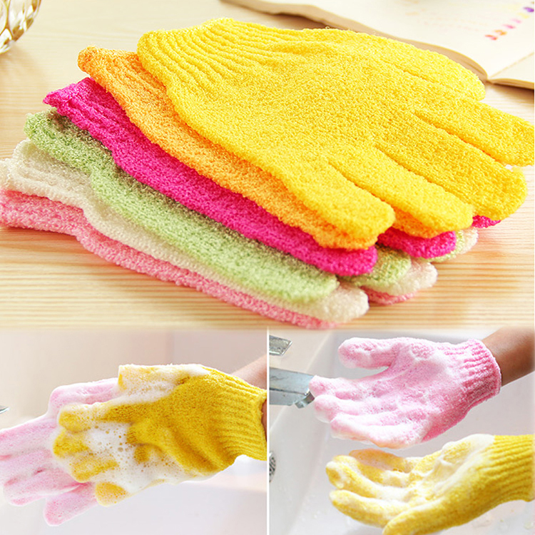 Picture of 1pcs Bath Gloves For Peeling Exfoliating Mitt Glove For Shower Scrub Gloves Resistance Massage Sponge Wash Skin Exfoliator