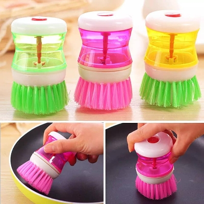 Picture of Pan Cleaner Brush Dish Washer Pan Cleaning Brush Ideal For Pot Dish Bowl Wash Kitchen Cleaning Brushes