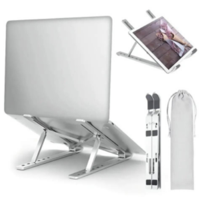 Picture of Laptop Stand Creative Folding Storage Bracket for 10-17 inch Tablets Notebook Laptop Quality Aluminum Alloy