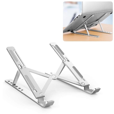 Picture of Laptop stand aluminum alloy adjustable multi-angle laptop stand 10-17 inch tablet notebook laptop stand - cloth stand