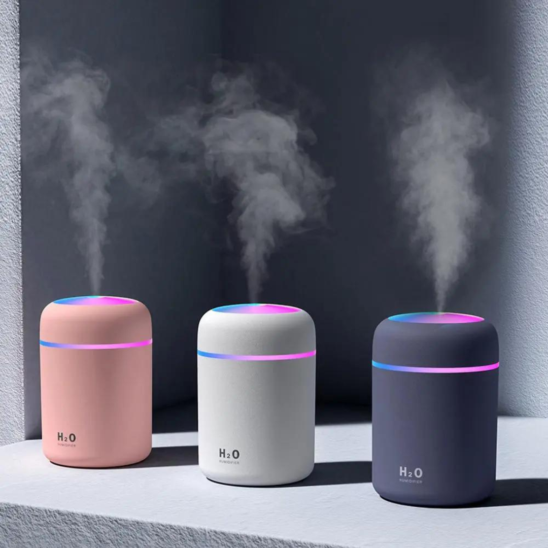Picture of Mini Humidifier 300ml Bedroom Office Living Room Portable Low Noise Diffuser Atmosphere Light Mist Sprayer Aroma Diffuser