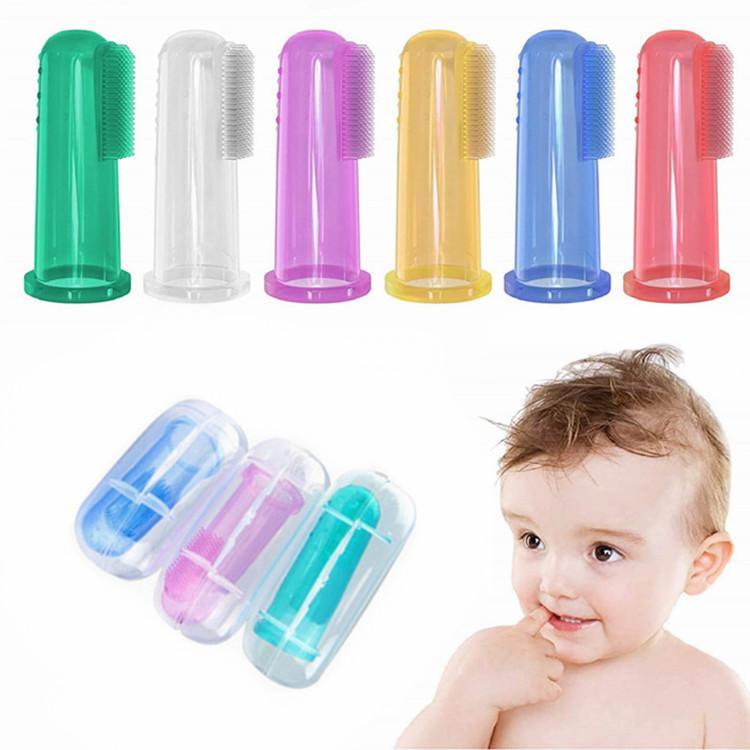 Picture of Silicone Baby Finger Tooth Brush With Box