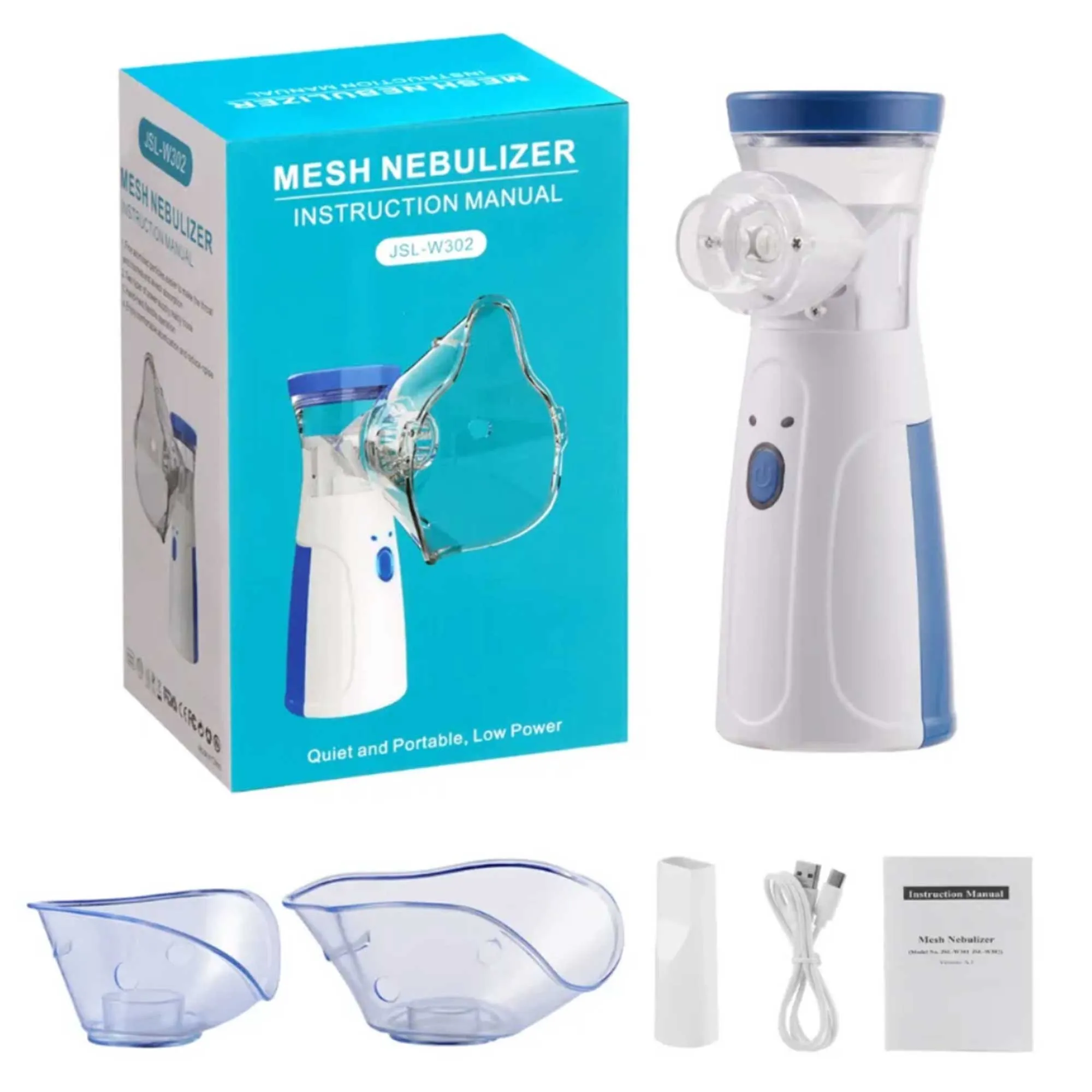 Picture of Mesh Portable Nebulizer - Handheld Mesh Atomizer Machine for Home Daily Use, Ultrasonic Nebuliser Personal Inhalers for Breathing Problems/ Mesh Atomizer Nebulizer