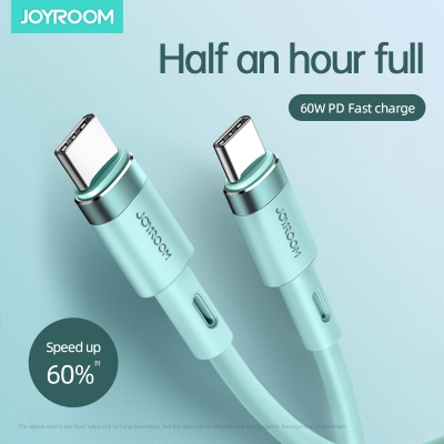 Picture of Joyroom S-1830N9 Type-c to Type-c Silicone Data Cable 1.8M - Green