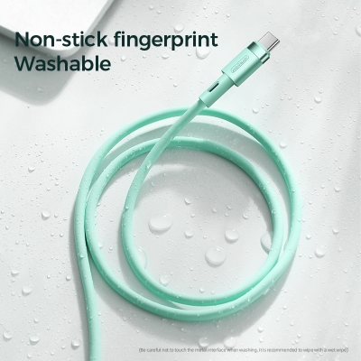 Picture of Joyroom S-1830N9 Type-c to Type-c Silicone Data Cable 1.8M - Green