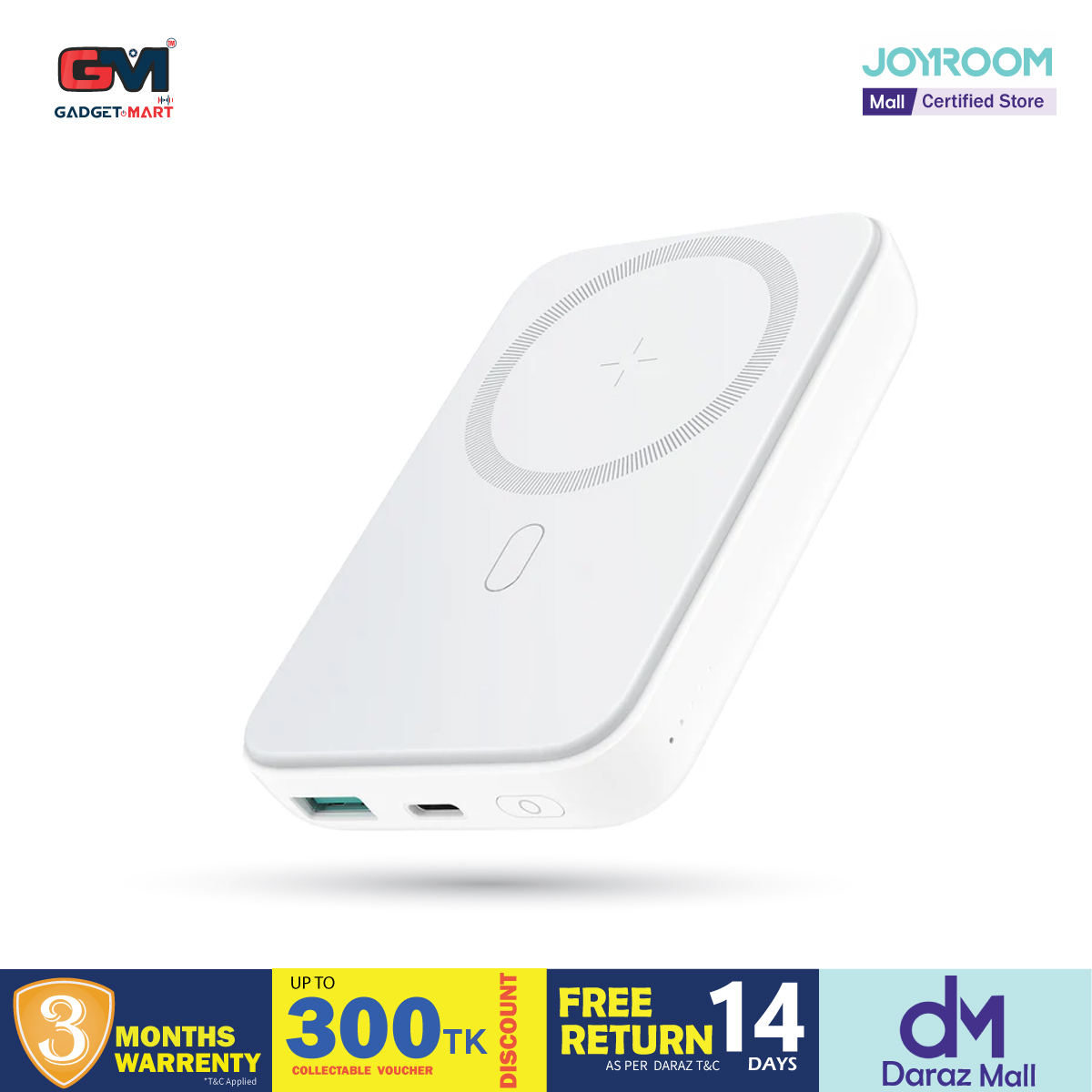 Picture of Joyroom 20W Mini Magnetic Wireless Power bank 10000mAh - White