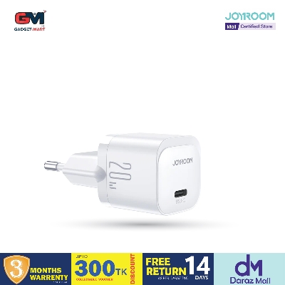Picture of Joyroom JR-TCF02 PD 20W Mini intelligent fast charger (EU Plug) - White