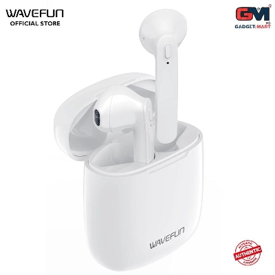 Picture of Wavefun V Super Bass Bluetooth Earbuds - White