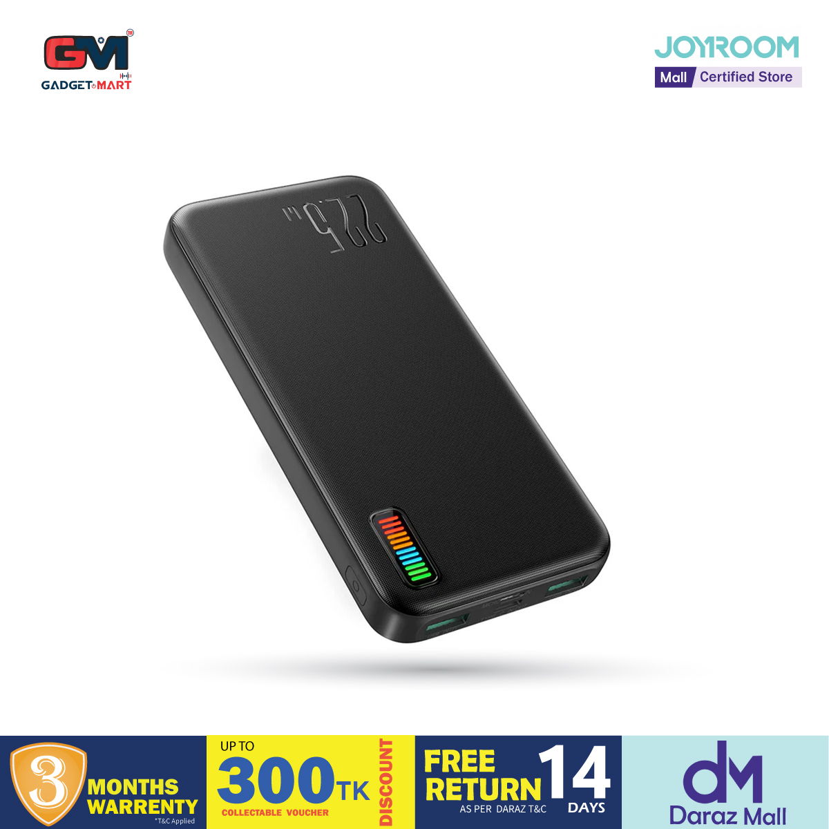 Picture of Joyroom JR-QP194 Dazzling Series 22.5W High Speed Charging 10000mAh Power Bank - Black