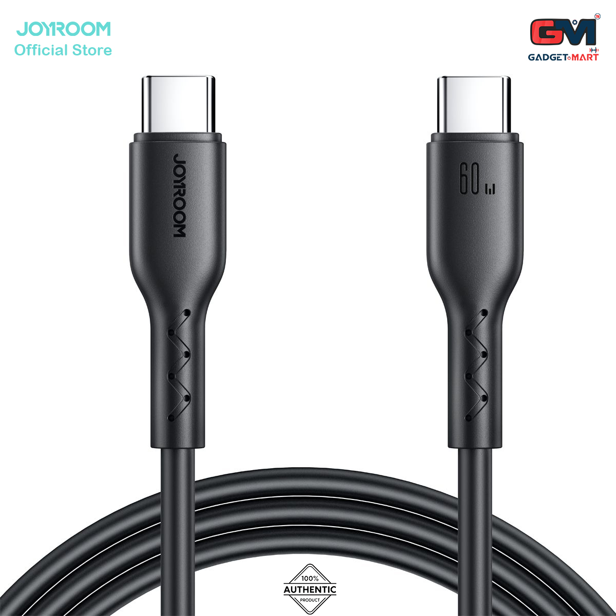 Picture of Joyroom (SA26-CC3) Flash-Charge Series 60W Fast Charging Data Cable (Type-C to Type-C) 1m - Black