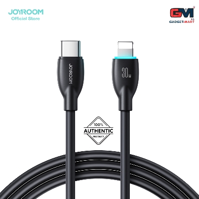 Picture of Joyroom S-A30 Star-Ring Series 30W Fast Charging Data Cable (Type-C to Lightning) 1m-Black
