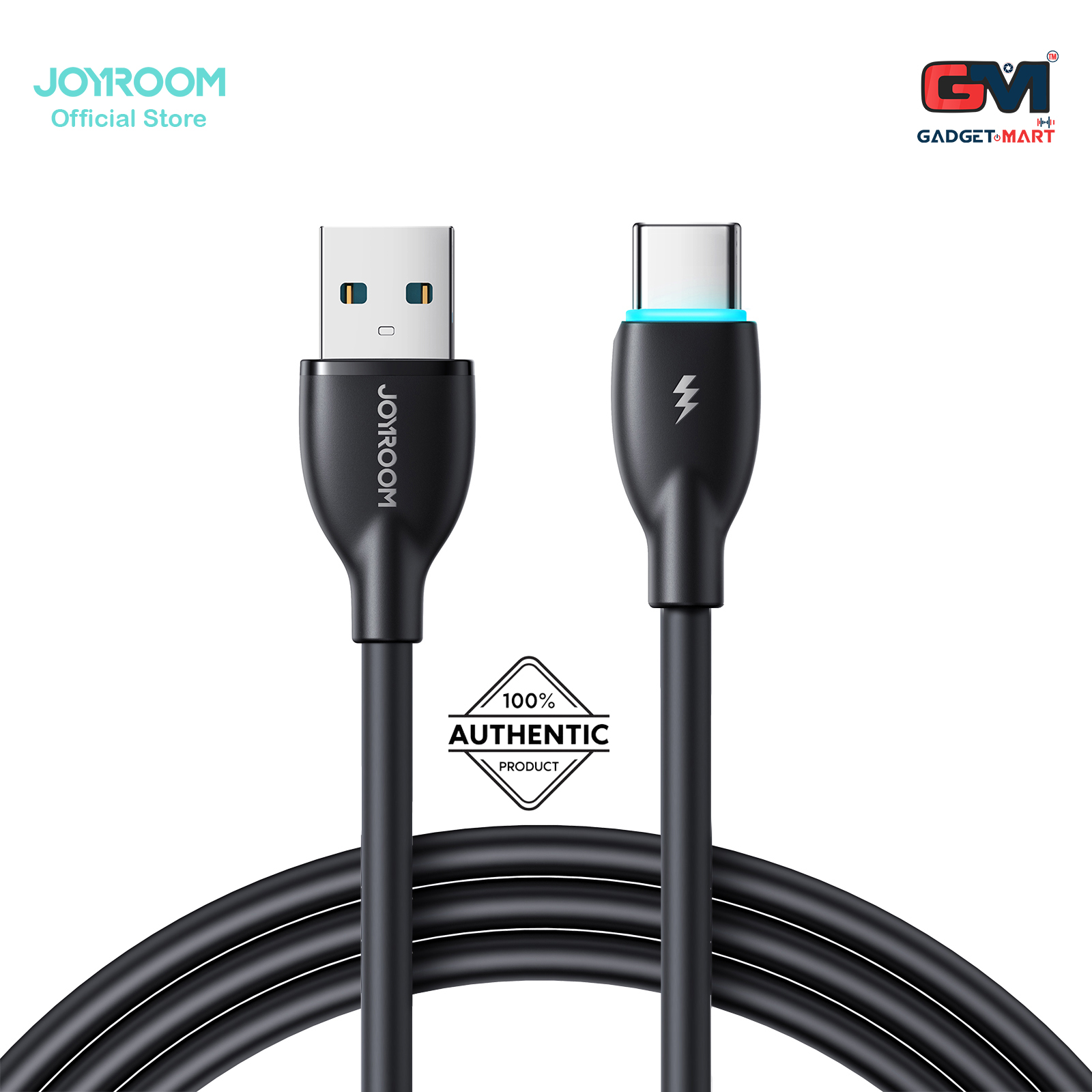 Picture of Joyroom S-A30 Star-Ring Series 3A Fast Charging Data Cable (USB-A to Type-C) 1m-Black