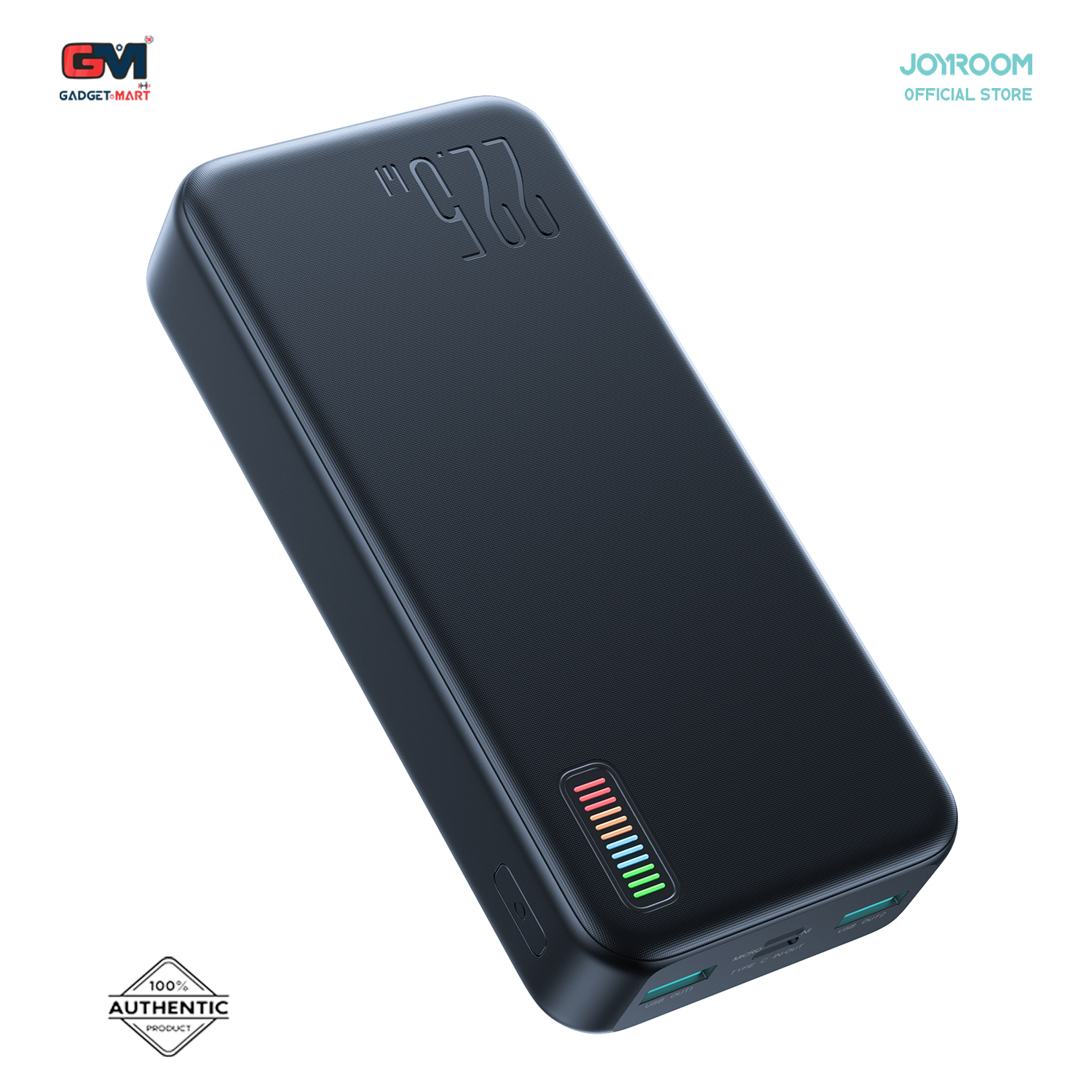 Picture of Joyroom JR-QP195 Dazzling Series 22.5W Power Bank 20000mAh Powerbank With USB to Type-C with 0.25m Cable-Black