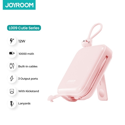 Picture of JOYROOM L009 Cutie Series10000mAh Power Bank with Kickstand - Black
