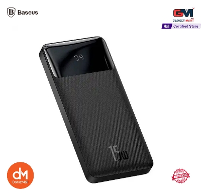 Picture of BASEUS BIPOW 10000mAh 15W Digital Display Fast Charging Power Bank - Black