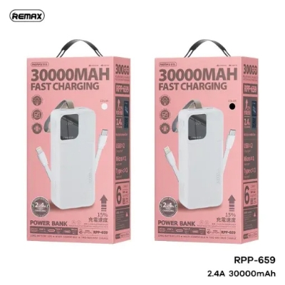 Picture of Remax RPP-659 30000Mah 2Usb High Capacity Cheap Type-C Portable Charger Power Banks