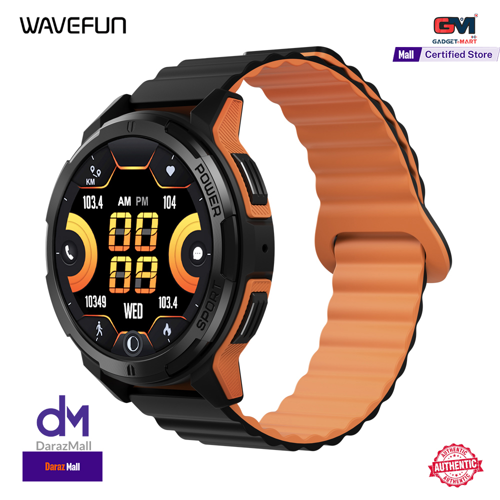 Picture of Wavefun Wave 70 Rugged Smartwatch AMOLED Smart Watch 1.43'' 466*466 Fitness Sports 10M Ultra Waterproof Outdoor Bluetooth Call