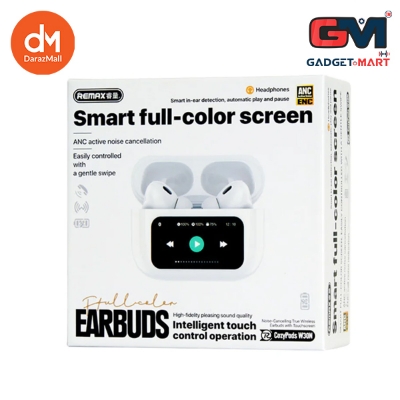 Picture of REMAX Cozypods W30N Noise-Cancelling True Wireless Earbuds with Touch Screen - White