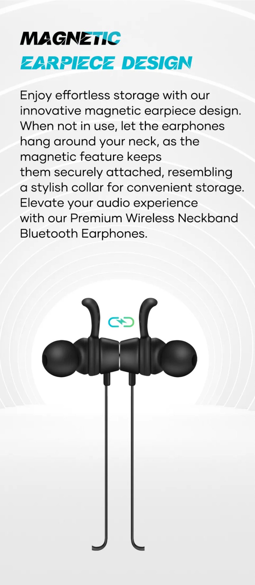 Picture of Wavefun Flex Pro 2024 Quick Charging Neckband Bluetooth Headphones V5.3 Earbuds Type C Music and Gaming Dual Mode TWS Group Mode Wireless Headphones Stereo Headset for Phone Xiaomi iPhone Android