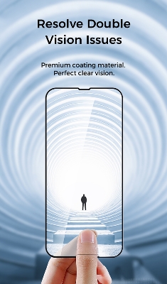 Picture of Joyroom JR-MLG0280 2.5D Full Screen Privacy+Dustproof with Black Edge Tempered Glass Screen Protector for iPhone 15 & iPhone 16