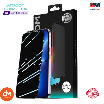 Picture of Joyroom JR-MLG0281 Privacy+Dustproof Tempered Glass Screen Protector (2.5D Full Screen with Black Edge) for iPhone 16 Pro Max