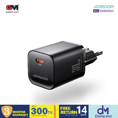 Picture of JR-TCF07EU Speed Series PD 30W Single-Port Charger (EU Plug) -Black