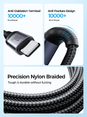 Picture of Joyroom S-A21 Speedy Series 30W 3-in-1 Fast Charging Cable (Type-C To Lightining + Type-C + Micro) 1.2m-Black