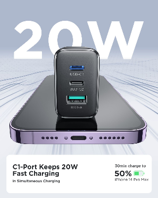 Picture of Joyroom JR-TCF10 32W 2C1A Fast Charger  (EU) -Black