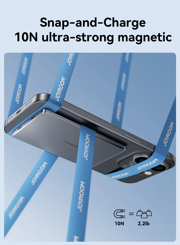 Picture of JOYROOM JR-PBM08 Pro 20W Ultra-Slim Metal Magnatic Wireless Power Bank 10000mAh