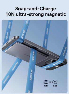 Picture of JOYROOM JR-PBM08 Pro 20W Ultra-Slim Metal Magnatic Wireless Power Bank 10000mAh