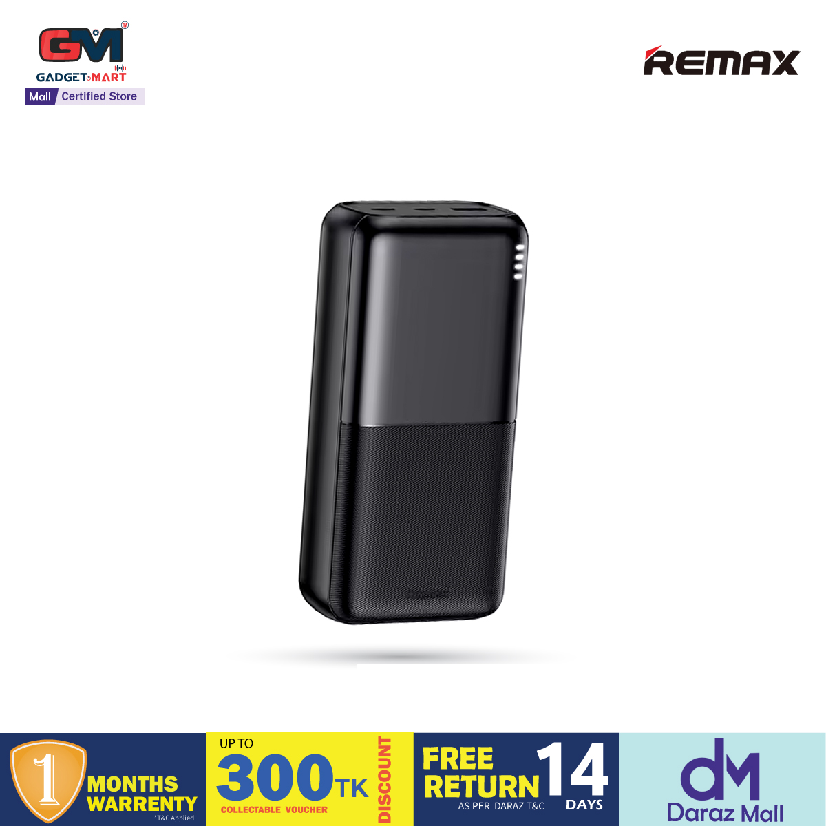 Picture of Remax RPP-177 2.4A fast charging power bank 30000mAh LED light High Capacity Power banks