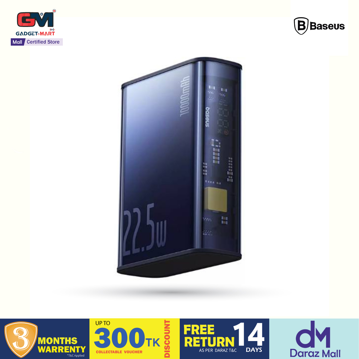 Picture of Baseus PPTSZ10 Explorer Nothing Series 10000mAh 22.5W Power Bank