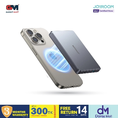 Picture of Joyroom JR-PBM08 Pro Ultra Slim 20W Magnetic Wireless Power Bank 10000mAh- Black