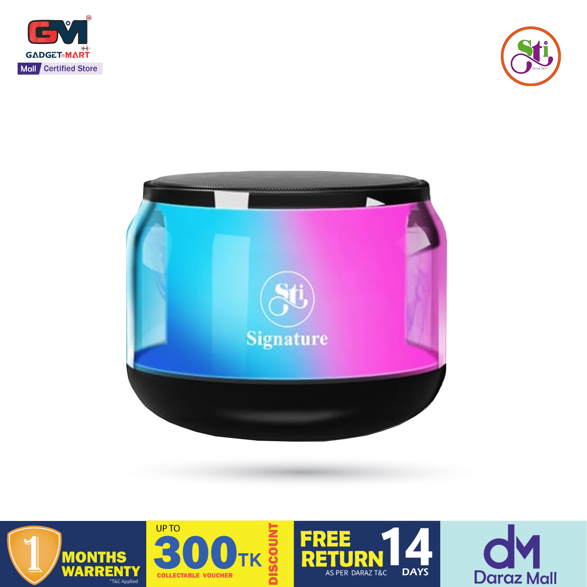 Picture of Signature STI-DR32 Transparent RGB Wireless Speaker