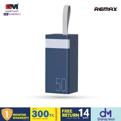 Picture of Remax RPP-321 PD20W+QC22.5W Fast Charging Portable 50000mAh Digital LED Power Bank- Black