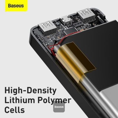 Picture of Baseus Bipow 15W Fast Charging Digital Display 10000mAh Power bank - Black