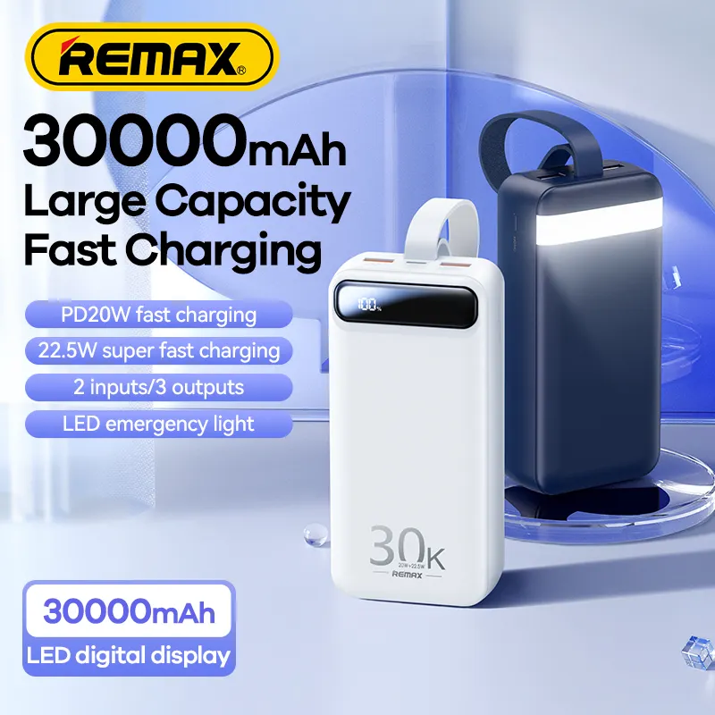 Picture of REMAX RPP-522 20W+22.5W PD+QC Powerbank 30000mAh Portable Smart Multi-Compatible Fast Charging Power Bank