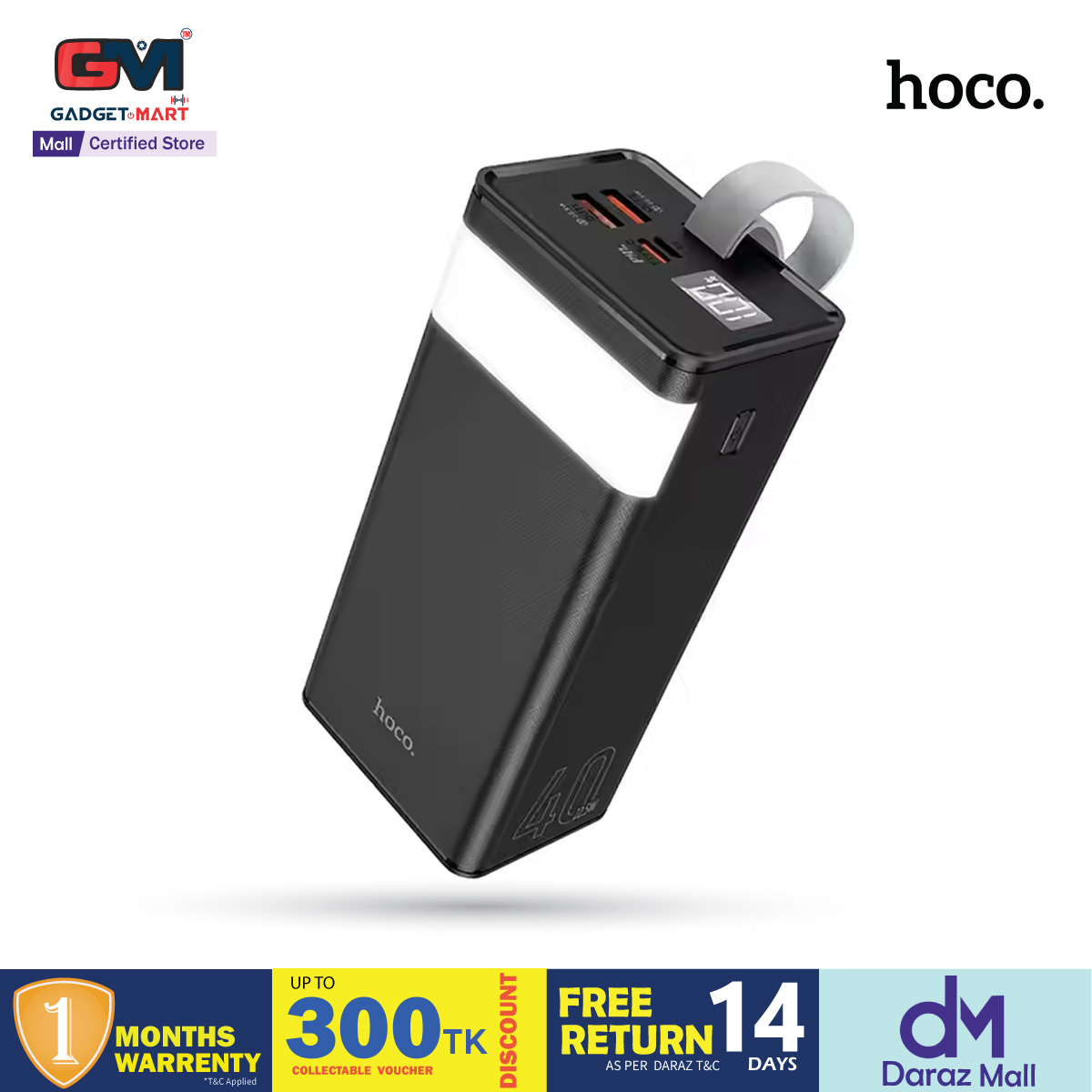 Picture of HOCO J86A 50000mAh Portable Cell Phone Battery 22.5W Fast Charging Power Bank