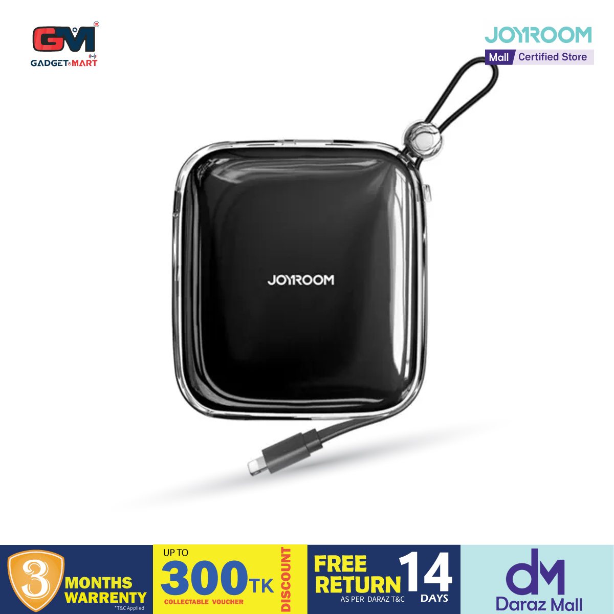 Picture of JOYROOM JR-L003 Jelly Series 22.5W Power Bank 10000mAh with Lightning Cable
