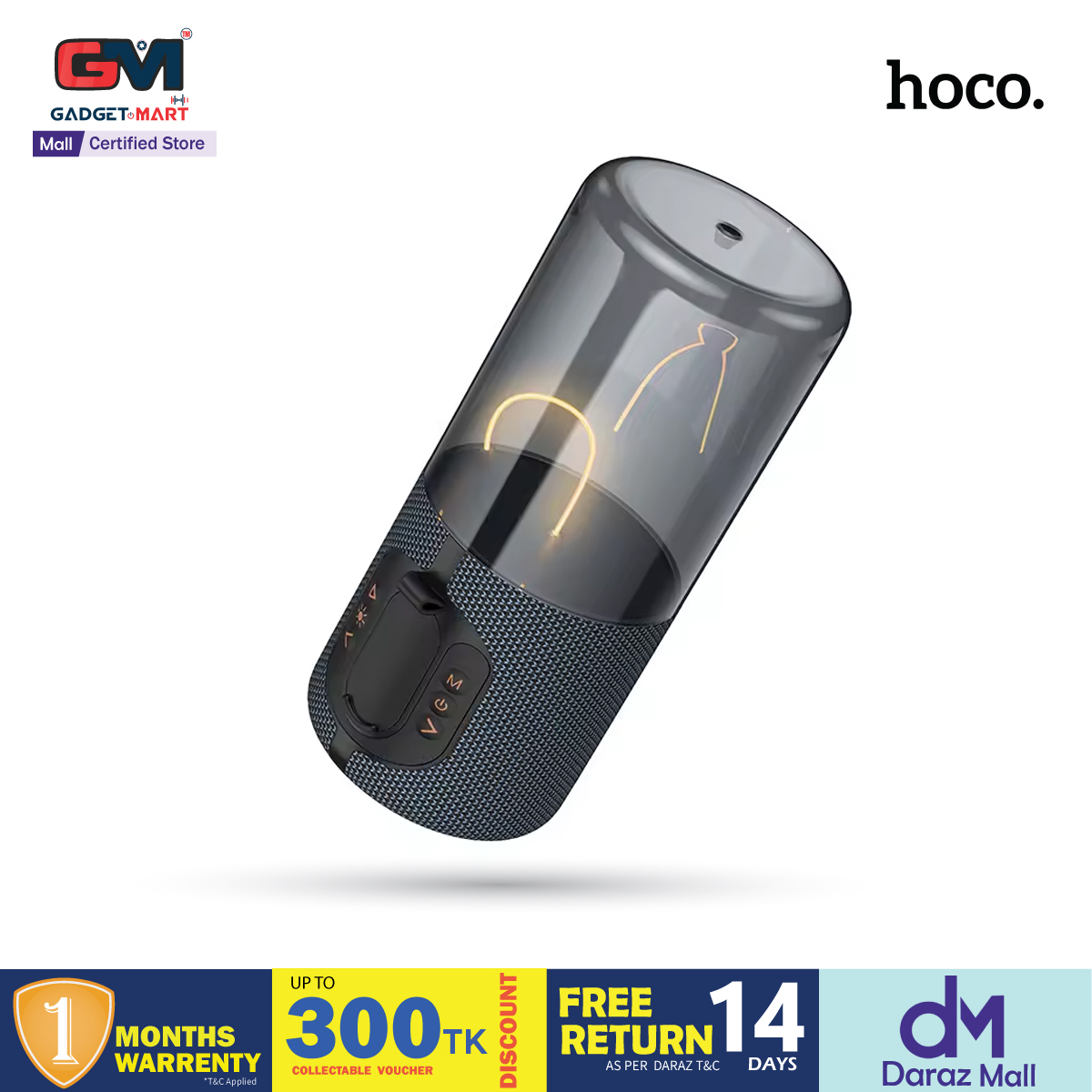 Picture of HOCO BS64 Portable Wireless Bluetooth  Stereo Surround Metallic Outdoor Speaker