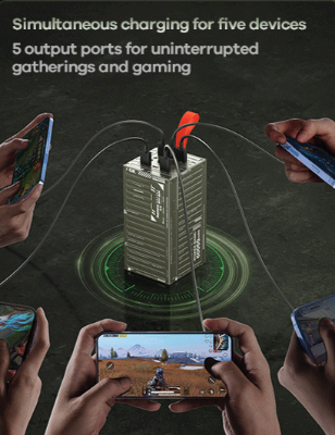 Picture of REMAX - RPP-609 PRO Container Series PD+QC Fast Charging 60000mAh Power Bank ( 20W+22.5W ) With Troch Light - Grey