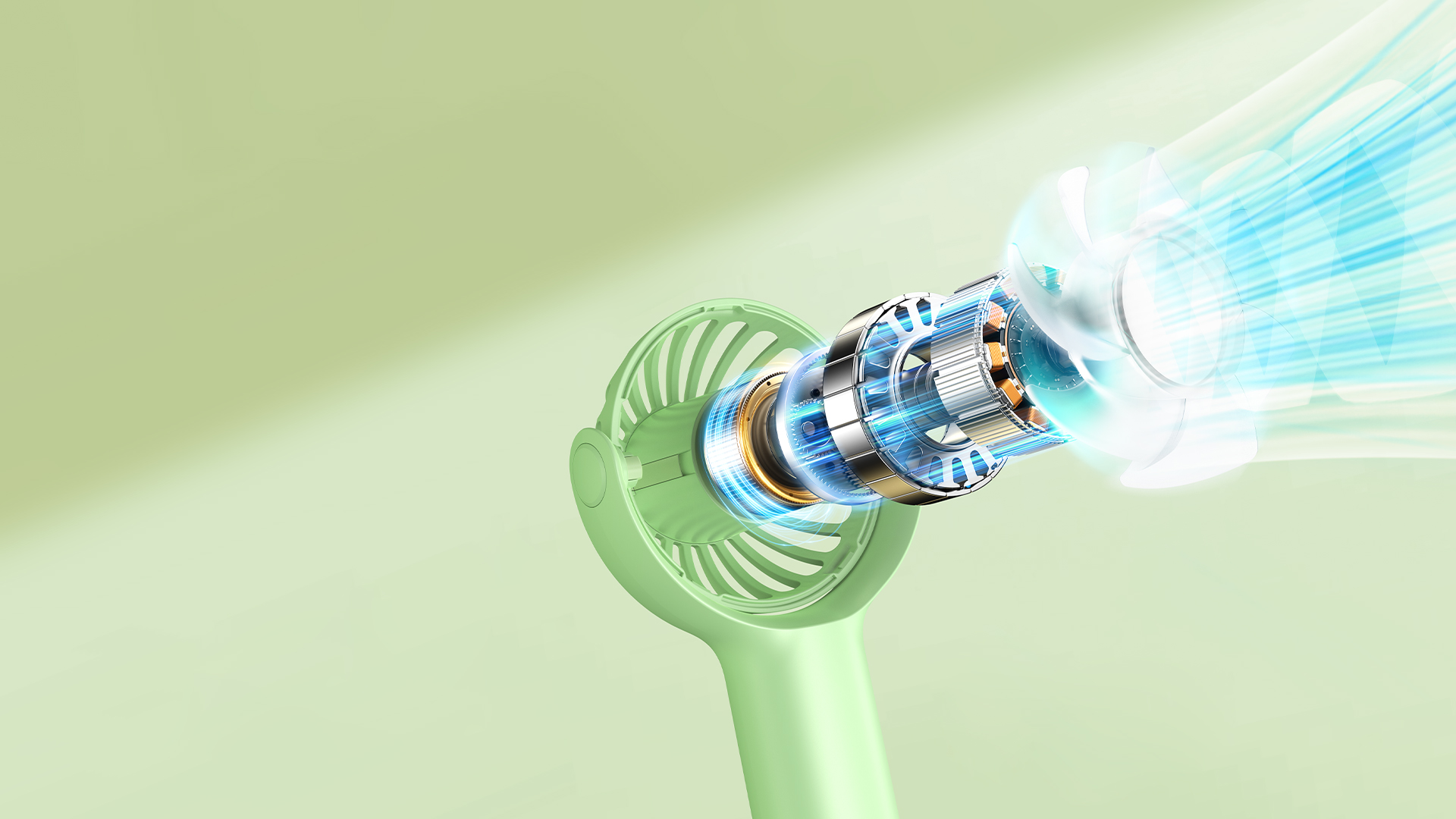 Picture of Remax F33 Mini Pro 1200mAh Rechargable Bobbol Handheld Fan