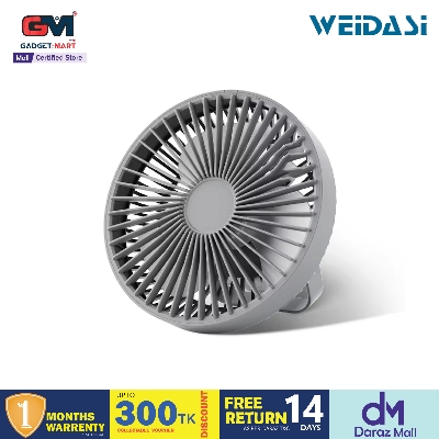 Picture of Weidasi WD-278 Portable 3 Speed Table Fan Powerful Air Cooler Stand Ceiling Camping Fan Desktop Fan