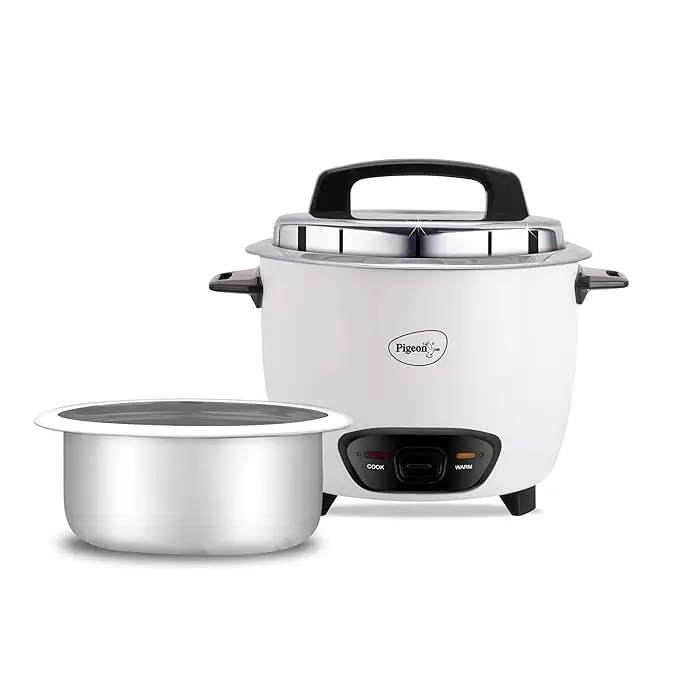 Picture of Pigeon Joy+ 1.8 Liter Electric Rice Cooker 700W with Micro Switch Control to Keep your food warm up to 5 Hours (Best price)