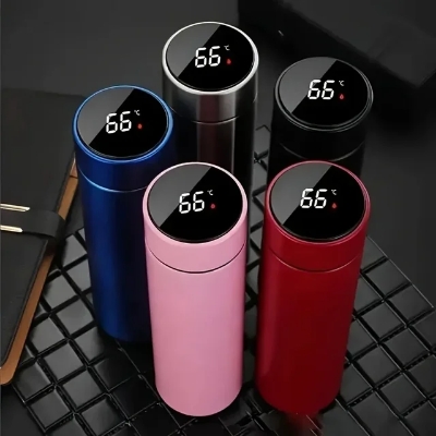 Picture of Smart Thermos Flask with Led Temperature Display In Touch water bottle| Puro Smart Shopping