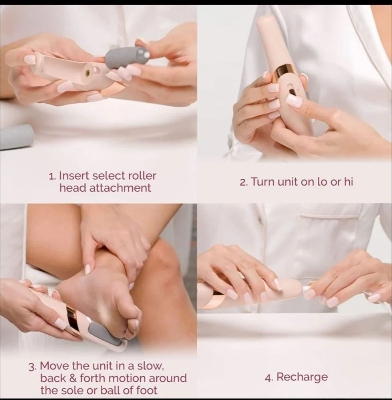 Picture of Automatic Flawless Electronic Pedicure Tool, For Foot Cleaning