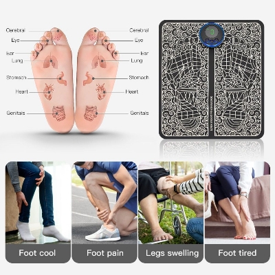 Picture of 2 in 1 body and foot tharpay, Electric Foot Massager Rechargeable Fully Automatic Circulation Foot Massage Pad