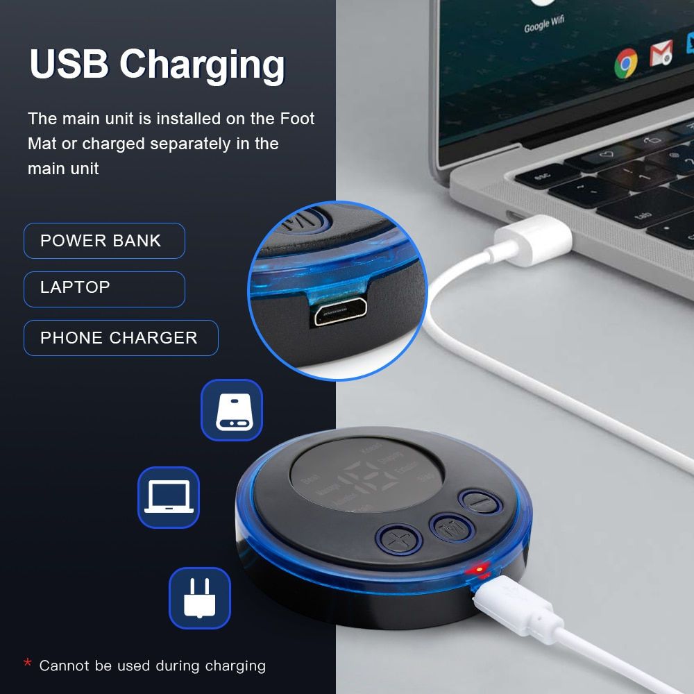 Picture of 2 in 1 body and foot tharpay, Electric Foot Massager Rechargeable Fully Automatic Circulation Foot Massage Pad