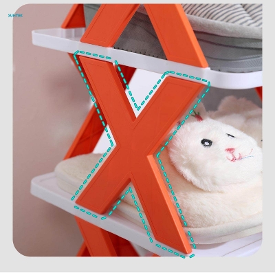 Picture of Portable 5 Layer Shoe Rack/ Portable Flexible Multifunctional Shoe Organiser