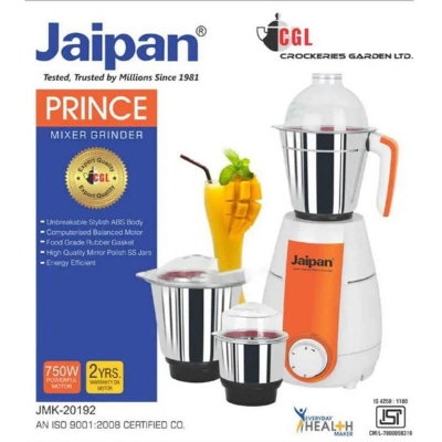 Picture of Jaipan Prince 3-in-1 Blender, Best Jaipan 750w Mixer & Grinder